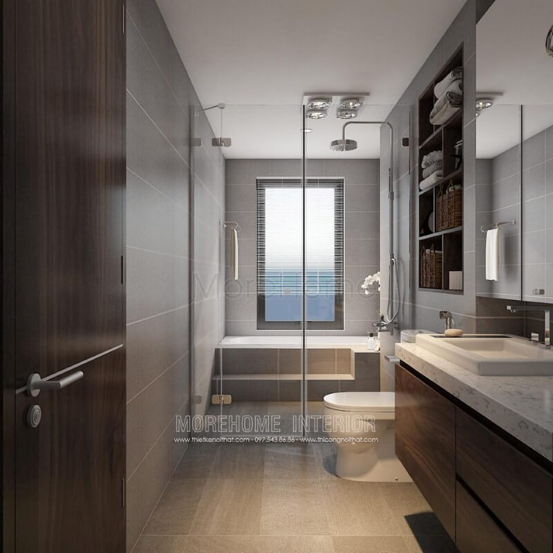 Phòng tắm kính đẹp lựa chọn hoàn hảo cho phòng tắm Mẫu nội thất biệt thự đẹp