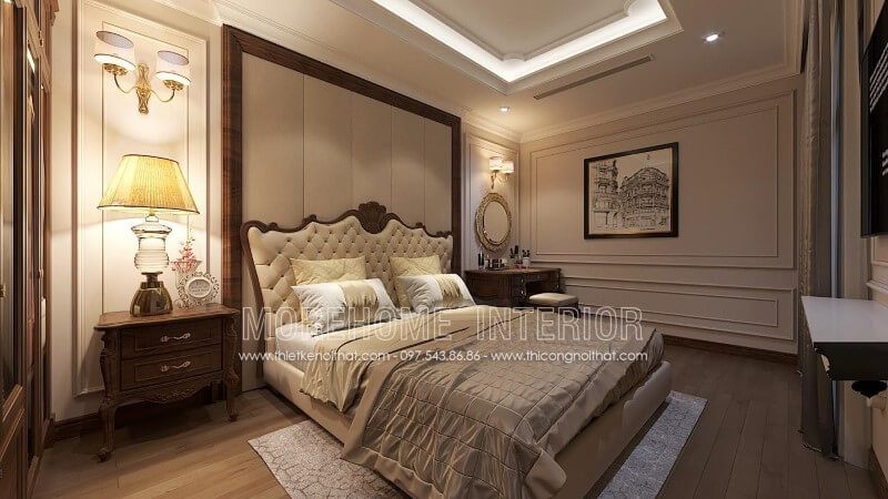 Táp đầu giường gỗ óc chó là sản phẩm nội thất nằm trong set các sản phẩm đồ gỗ óc chó tại phòng ngủ tân cổ điển biệt thự sang trọng. Tuy nhỏ nhưng lại có công dụng vô cùng linh hoạt và tiện dụng.