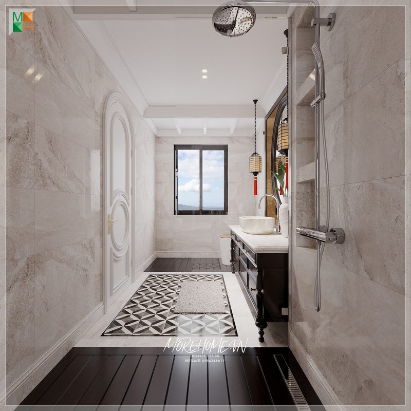 Tủ lavabo mang phong cách thiết kế ấn tượng bởi vậy nó góp phần giúp tôn thêm giá trị thẩm mỹ cho không gian sống của căn phòng.