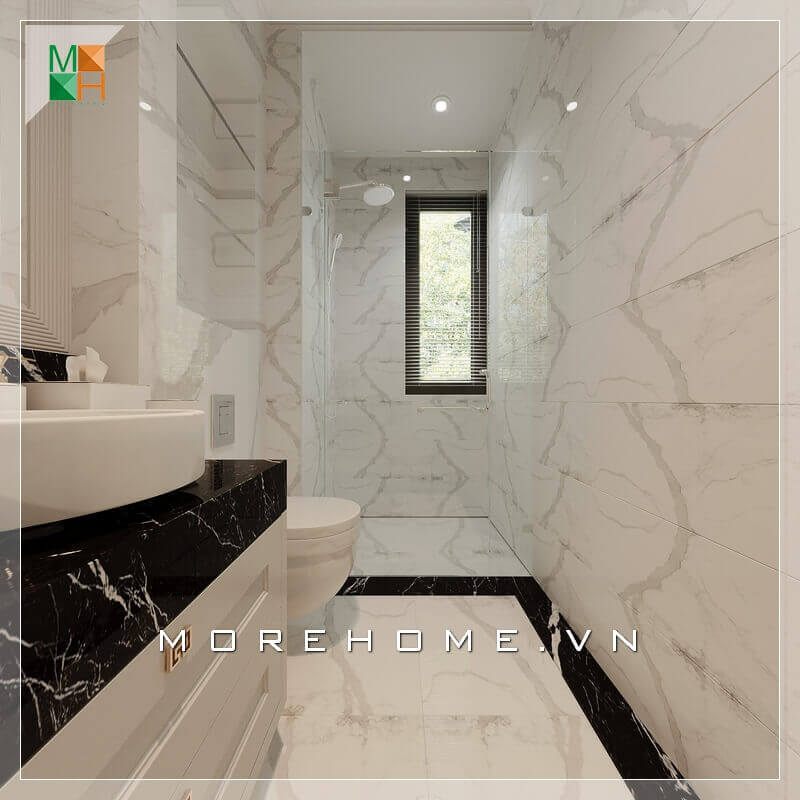 Mẫu thiết kế nhà tắm hiện đại để sử dụng cho các căn hộ, nhà phố và biệt thự, cùng với WC đẹp.