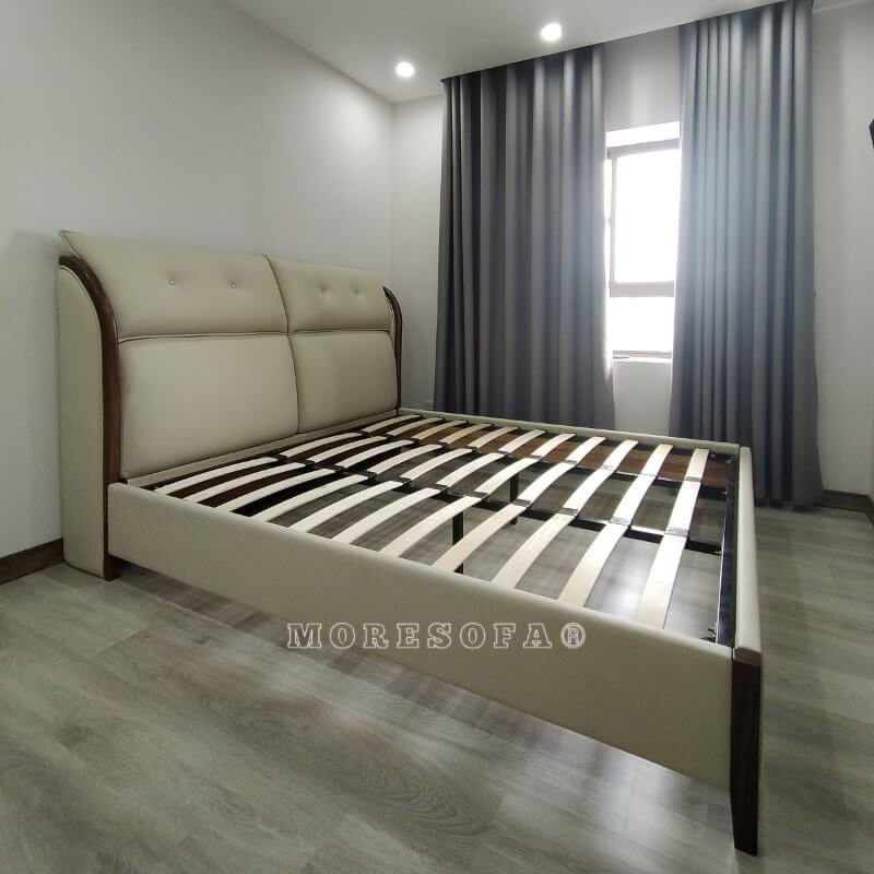 Moresofa tự tin là nhà sản xuất chuyên nghiệp, thi công các mẫu giường ngủ đẹp, phù hợp với nhu cầu của từng khách hàng.